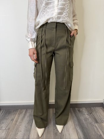 pantalone cargo verde militare susymix