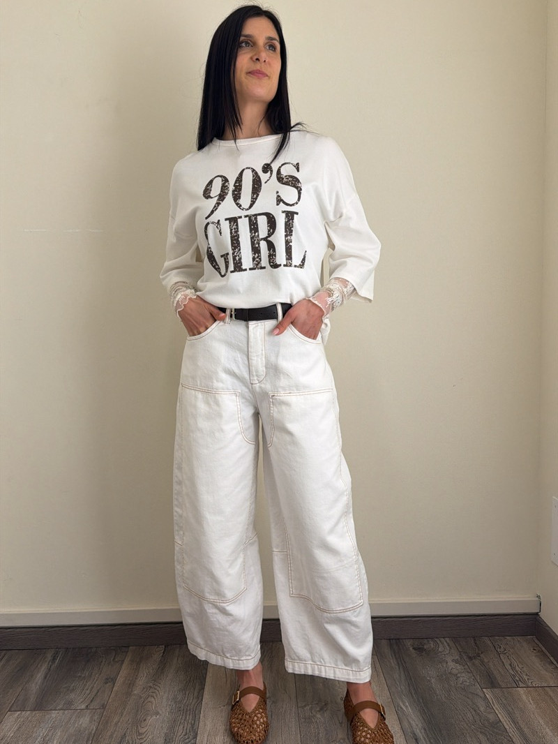 jeans work latte cuciture susymix
