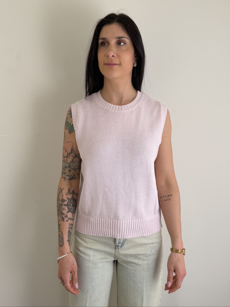 GILET RASATO ROSA SUSYMIX