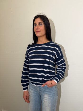 maglia riga blu bianco motel