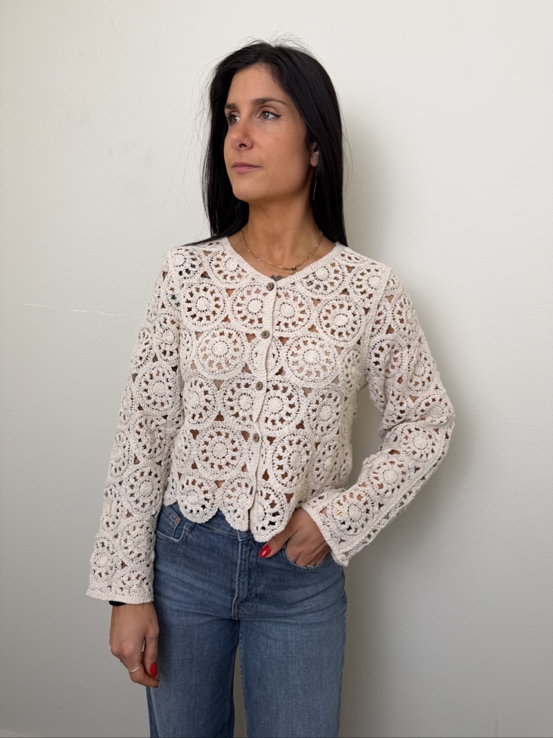 cardigan crochet latte susymix