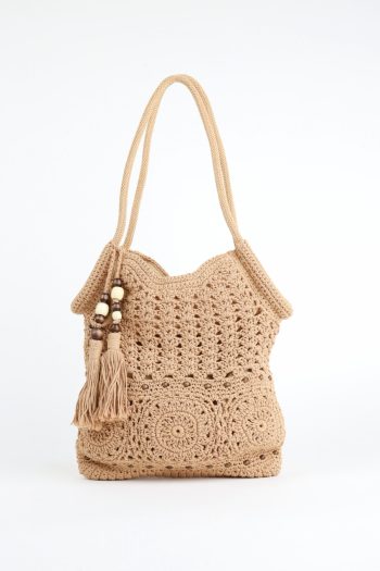 SHOPPER TRAFORATA CUOIO SUSYMIX