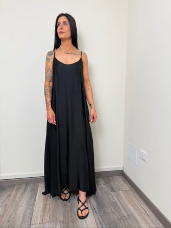 abito satin nero motel