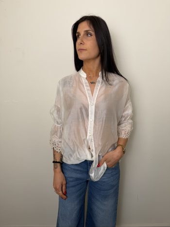 CAMICIA PIZZO LATTE SUSYMIX