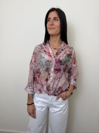 CAMICIA FLOREALE ROSSO INDIA SUSYMIX