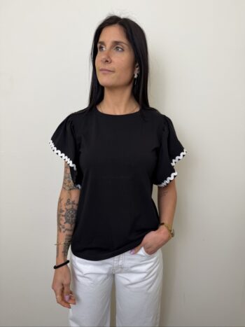 MAGLIA NERA ROUGE PASSAMANERIA SUSYMIX