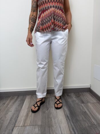 pantalone sigaretta bianco susymix