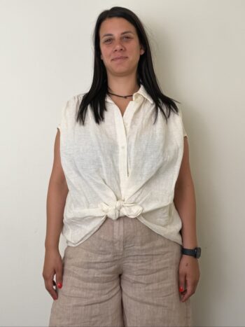 CAMICIA LINO LATTE SUSYMIX