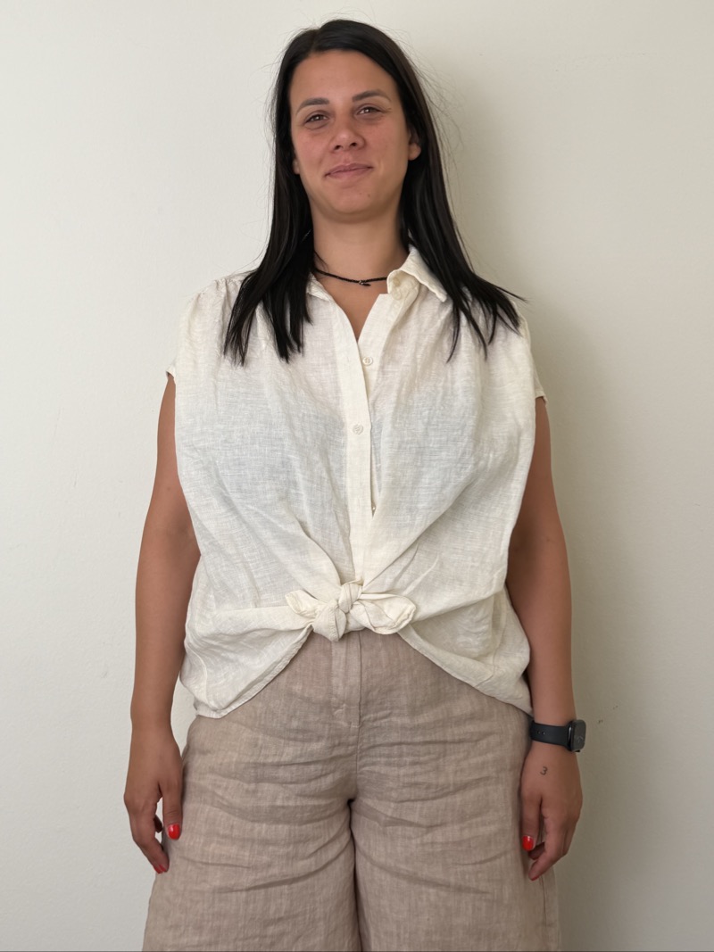 CAMICIA LINO LATTE SUSYMIX