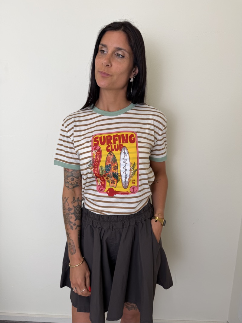 T SHIRT SURFING CLUB RIGHE SUSYMIX