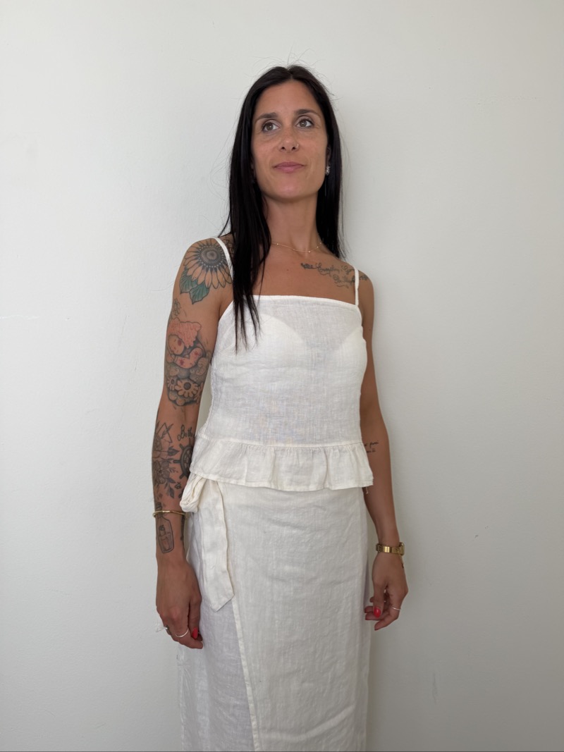 TOP GALA LINO LATTE SUSYMIX