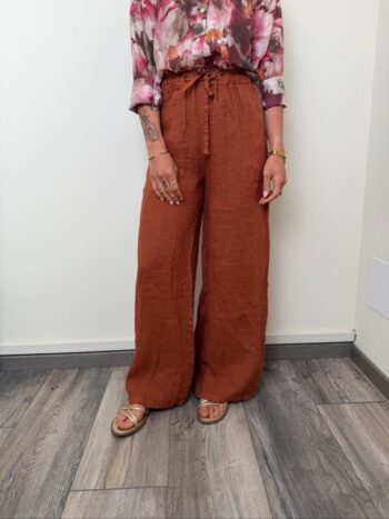 PANTALONE PALAZZO LINO COCCIO ENDI
