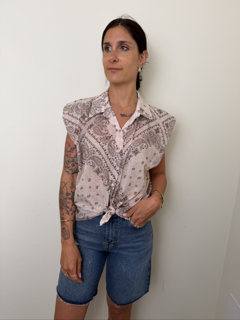 CAMICIA FANTASIA BANDANA ROSA MORO ENDI