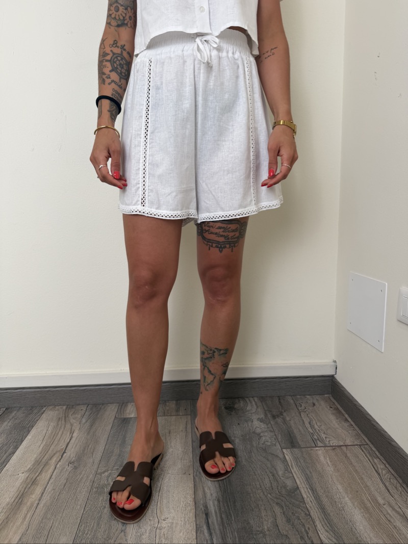 short passamaneria bianco susymix