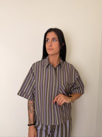camicia viola fango motel