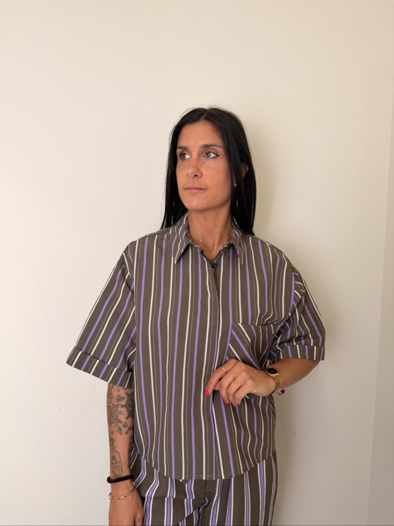 camicia viola fango motel