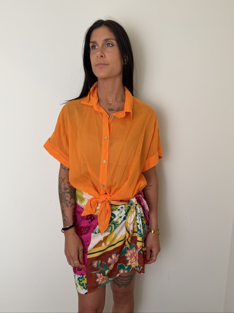 camicia arancione susymix